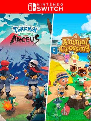 Pokemon Legends Arceus mas  Animal Crossing New Horizons - Nintendo Switch